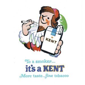 KENT Fine Tobacco Cigarette Advertisement 1960s Vintage Print Ad 9 inch Tall